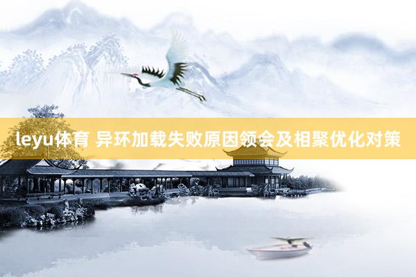 leyu体育 异环加载失败原因领会及相聚优化对策