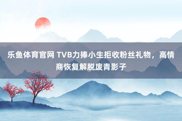 乐鱼体育官网 TVB力捧小生拒收粉丝礼物，高情商恢复解脱废青影子